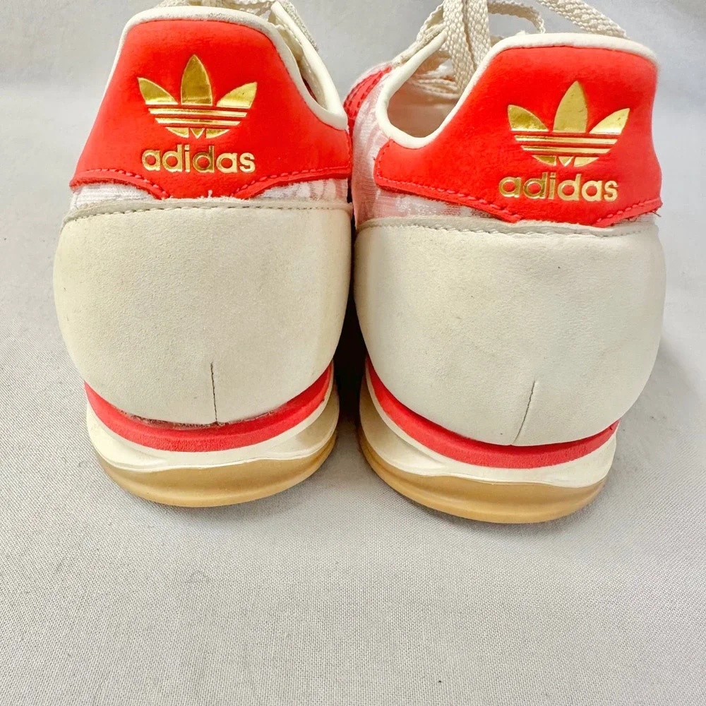 Adidas Liberty London SL 72 Floral Cream Better Scarlet Sneaker Womens 8.5 - Picture 14 of 16